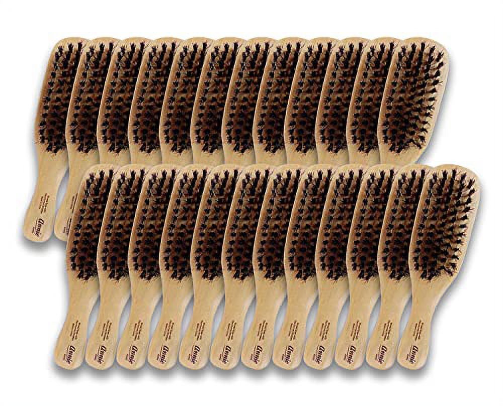 Annie Mini Wave Brush Bulk (24) Count (100) Boar Reinforced