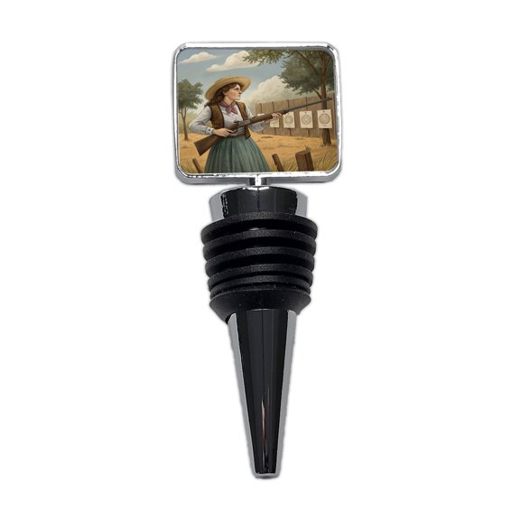 Annie Oakley Wild West Wine Bottle Stopper Cap Plug