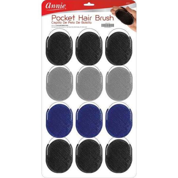 Annie Pocket Hair Brush  1 Piece Assorted Colors 2921