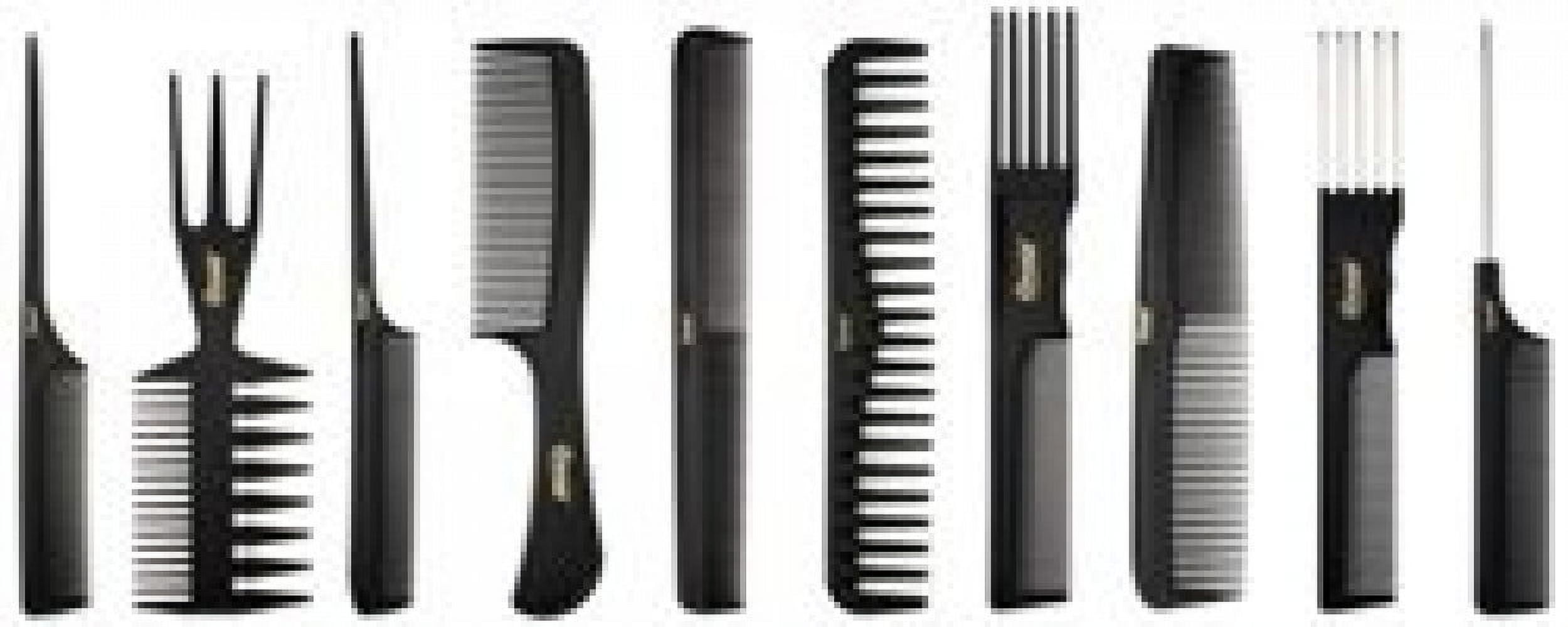 will annie Annie Professional Comb Set 10Ct Black - Walmart.com