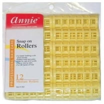Annie Snap On Rollers Yellow, 3/4", 12/PK