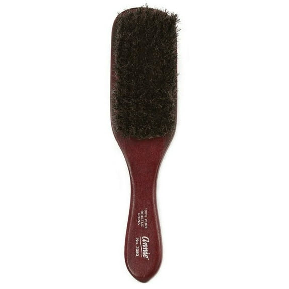 Annie Soft Wave Brush Dark Brown 100% Pure Boar Bristles 2080