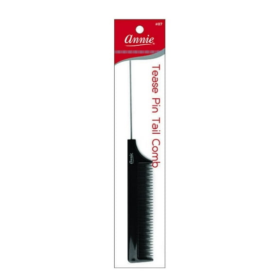 Annie Tease Pin Tail Comb Black 87
