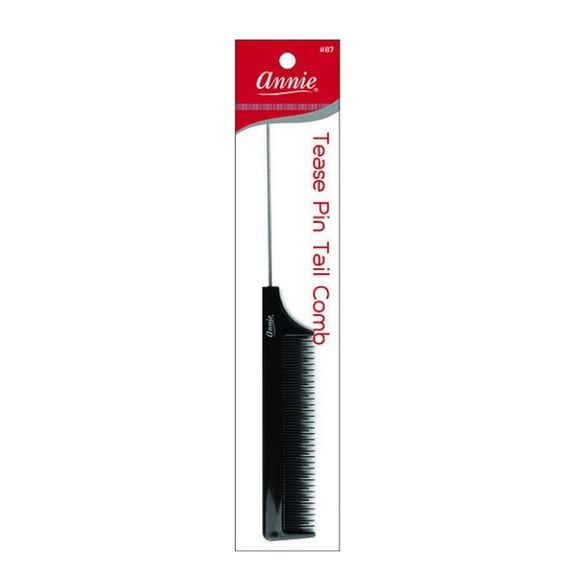 Annie Tease Pin Tail Comb Black, No. 87