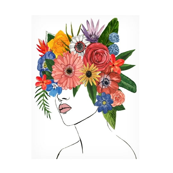 Annie Warren 'Flower Lady II' Canvas Art