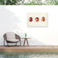 thumbnail image 1 of Annie Warren 'Ladybug Display I' Outdoor All-Weather Wall Decor, 1 of 3