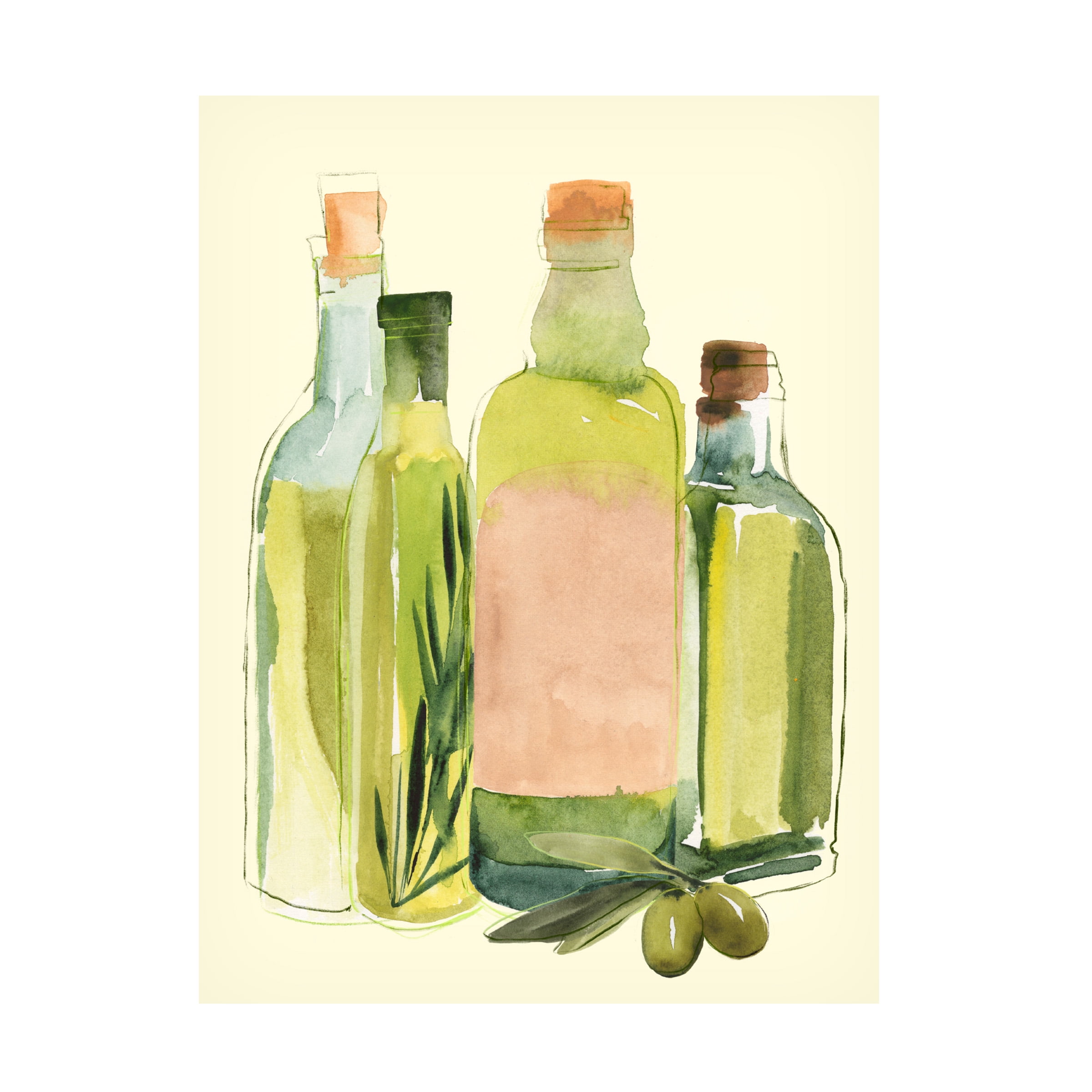Annie Warren Olive Oil Still Life Canvas Art, 18" x 24"