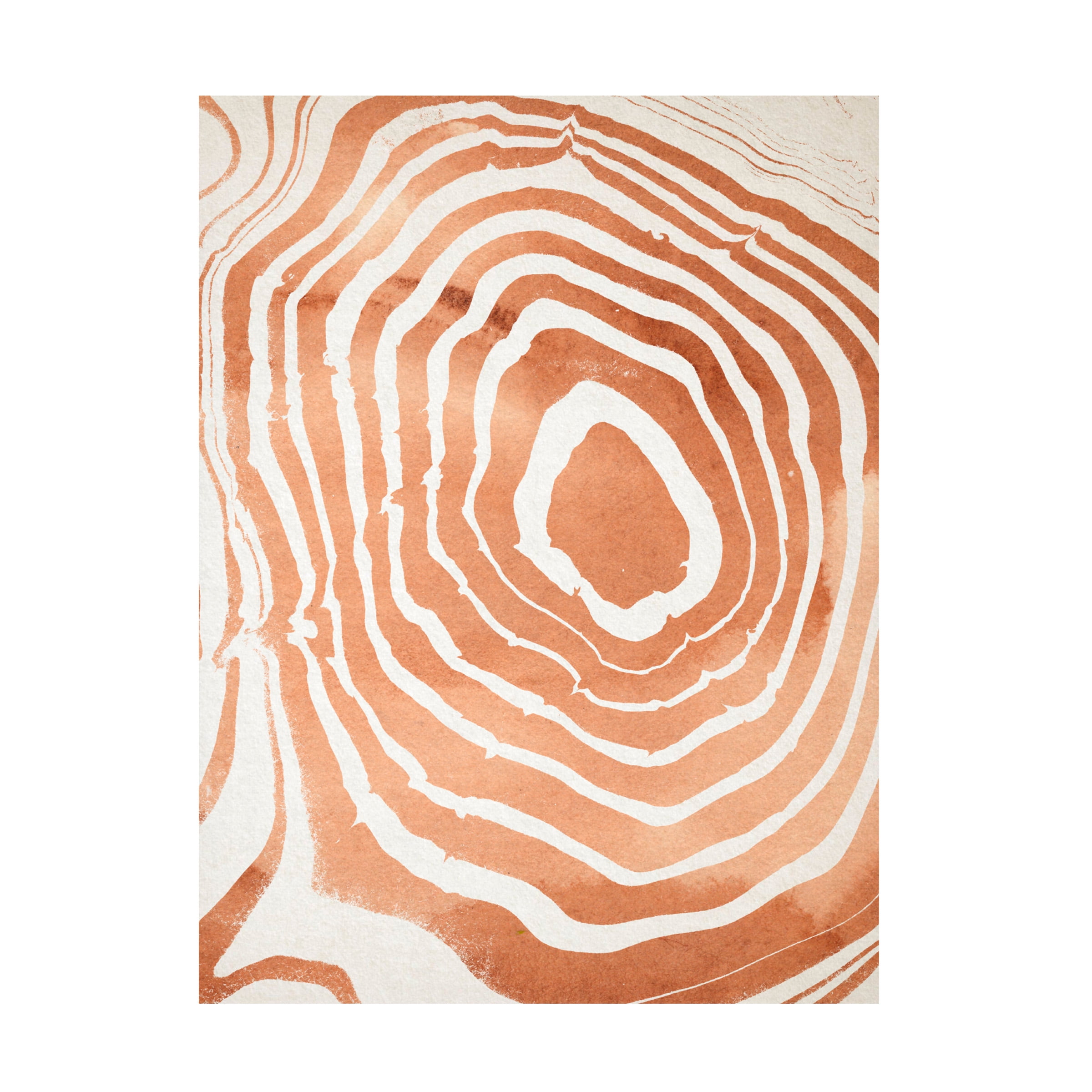 Annie Warren 'Wood Grain Suminagashi III' Canvas Art