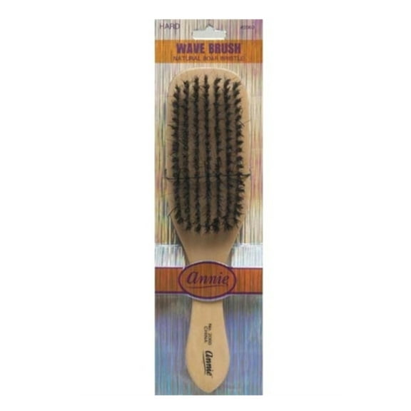 Annie Hard Wave Boar Nylon Bristle Brush Light Brown #2060