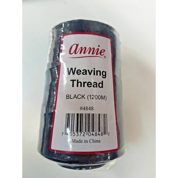 Annie Weaving Thread Black 1200M 4848