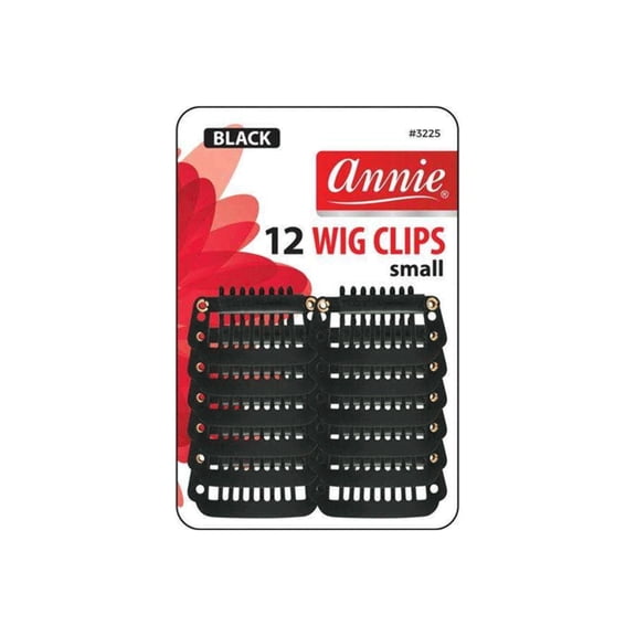 Annie #3225 Wig Clips Black Small 12 ct