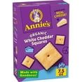 thumbnail image 1 of Annie's Organic White Cheddar Squares Baked Snack Crackers, Made with Real Cheese, 7.5 oz, 1 of 3