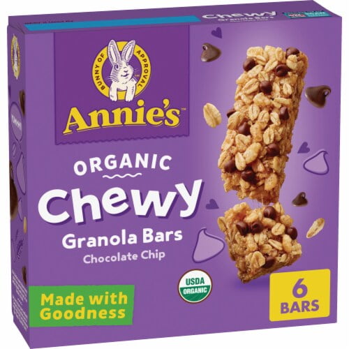 Annie's Chocolate Chip Chewy Granola bars 6 ct / 0.89 oz - Pack of 2
