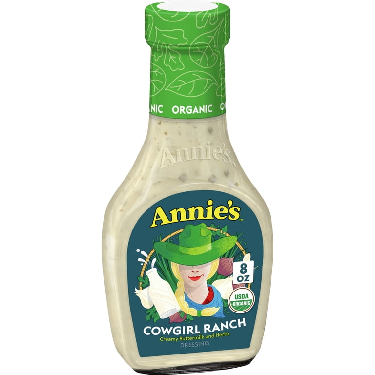 Annie's Cowgirl Ranch Salad Dressing, Non-GMO, 8 fl oz - Walmart.com