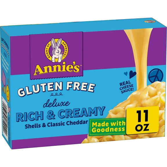 Annie's Deluxe Gluten Free Rice Pasta Shells Cheese Sauce - 11oz