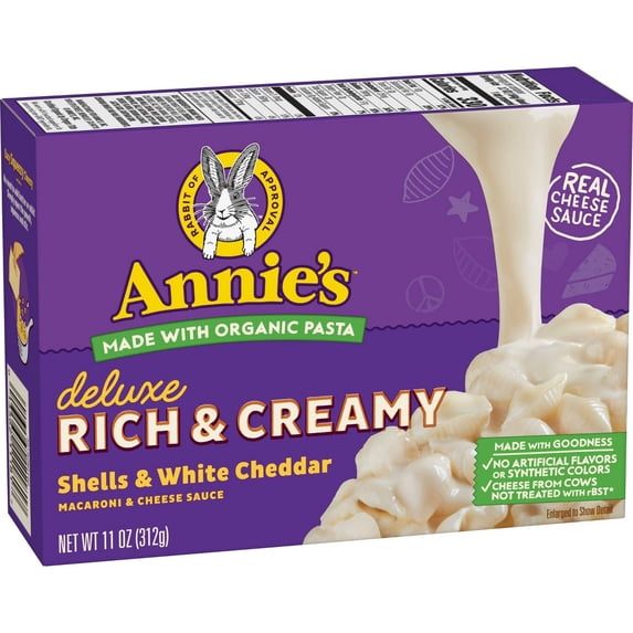 Annie's Deluxe Rich & Creamy Shells & White Cheddar (Pack of 12)