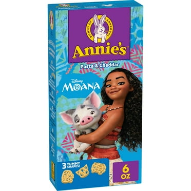 Annie's Disney Moana Pasta and Cheddar Mac and Cheese, Kids Dinner Side, 6 oz