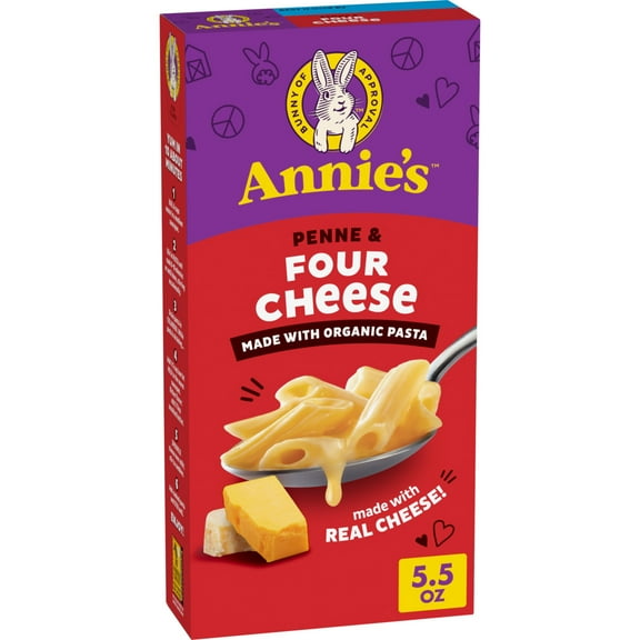 Annie's Penne and Four Cheese, Made with Organic Pasta and Real Cheese, 5.5 oz
