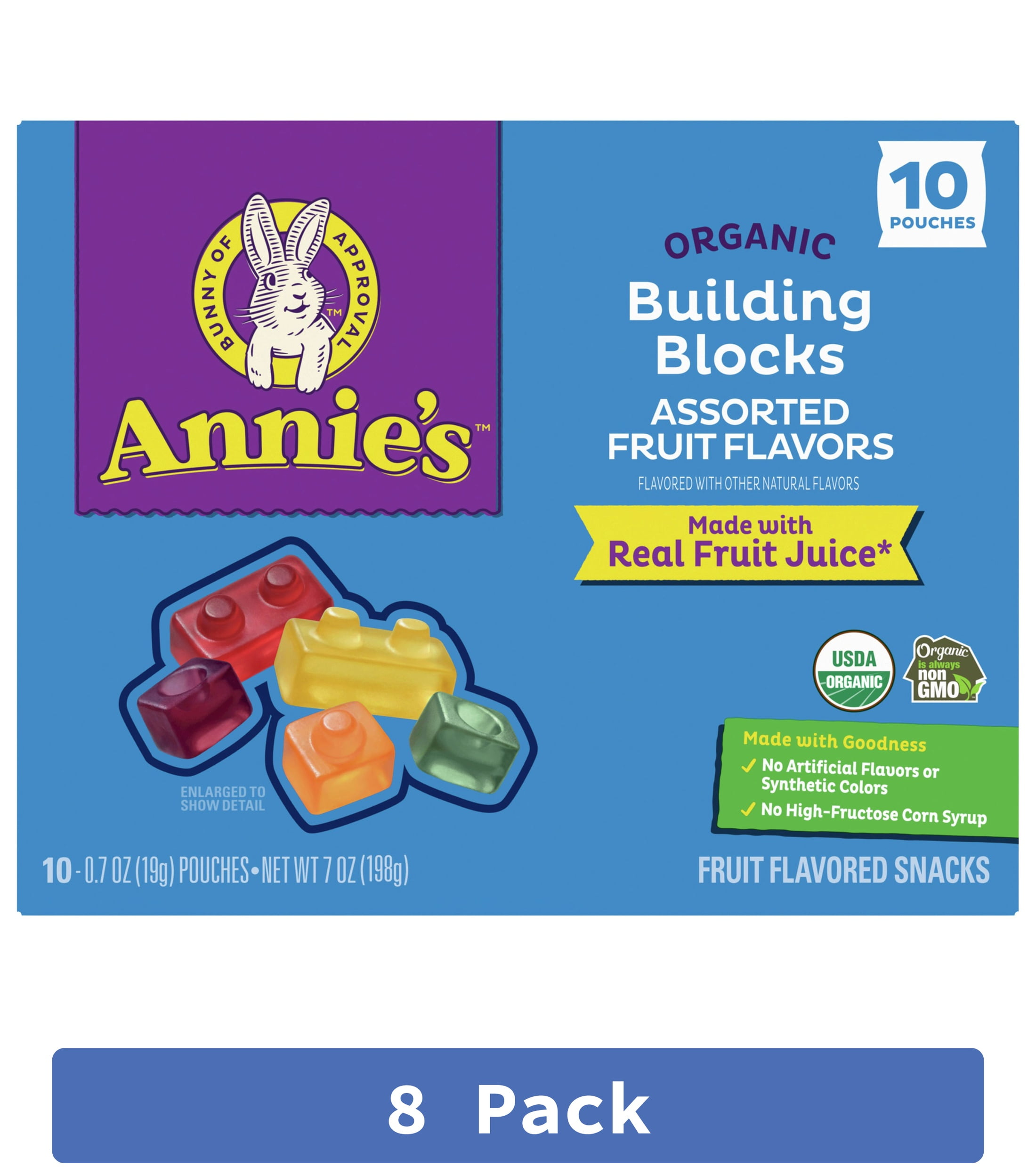 Annie's Homegrown 10 Piece Organic Fruit Snack 7 oz (Pack of 8)