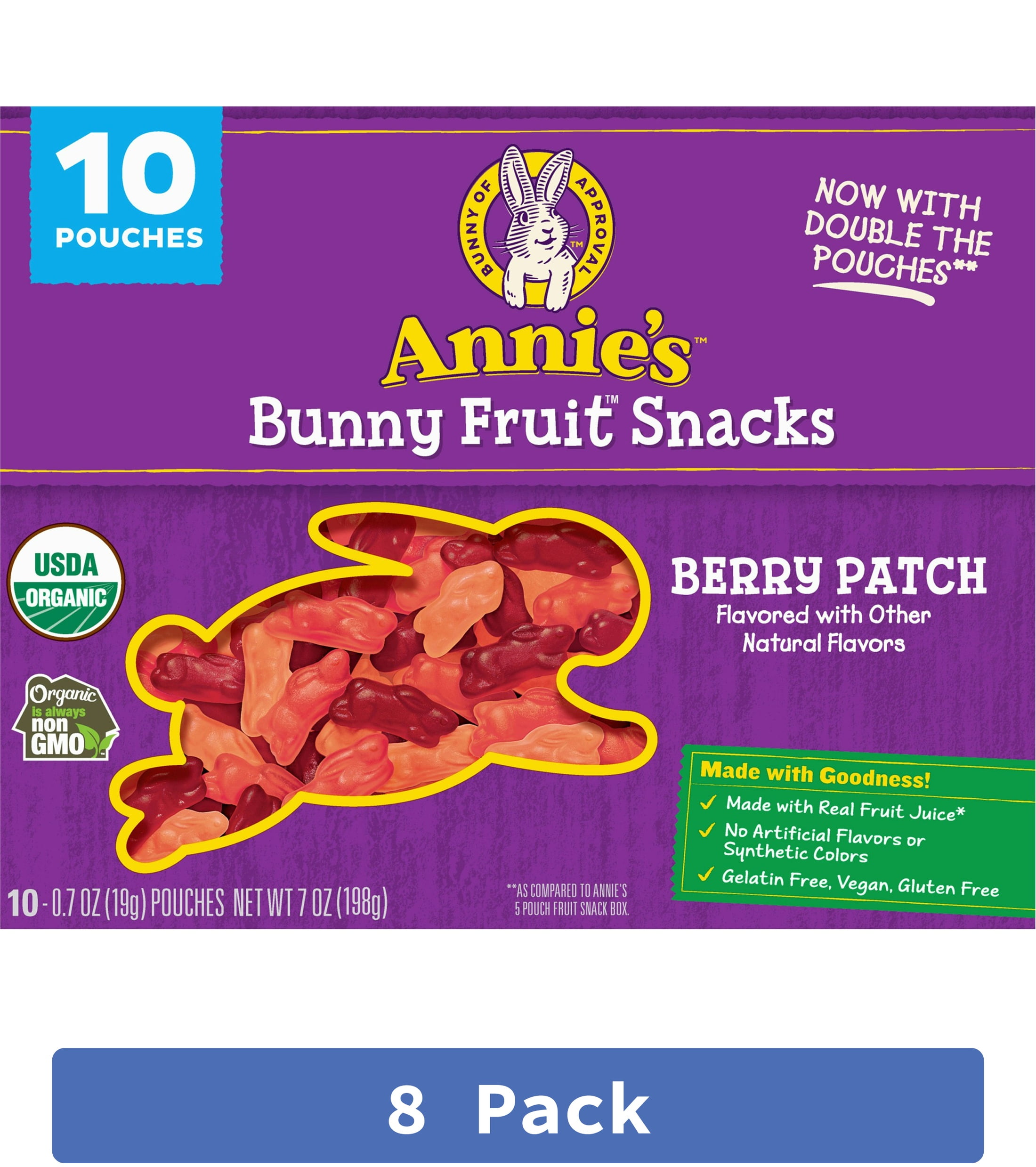 Annie's Homegrown Berry Patch Fruit Snack 7 oz (Pack of 8)