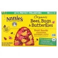 thumbnail image 1 of Annie's Homegrown, Organic Bees, Bugs & Butterflies Fruit Snacks, Strawberry, Raspberry & Apple , 5 Pouches, 0.8 oz (23 g) Each Pack of 3, 1 of 2