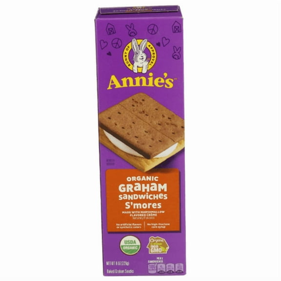 Annie's Homegrown Organic S'Mores Graham Sandwiches 8 oz - Pack of 3