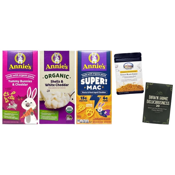 Annie's Mac and Cheese 3-Flavor Variety Set, Shawhan Farms Parmesan & MerlinsMart Zine