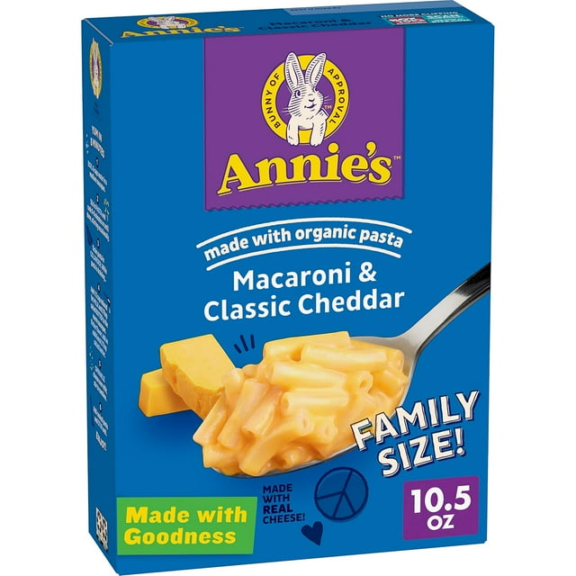 Annie's Macaroni and Cheese Dinner, Classic Mild Cheddar, Family Size
