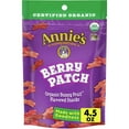 thumbnail image 1 of Annie's Organic Berry Patch Bunny Fruit-Flavored Snacks, Gluten Free, 4.5 oz, 1 of 9