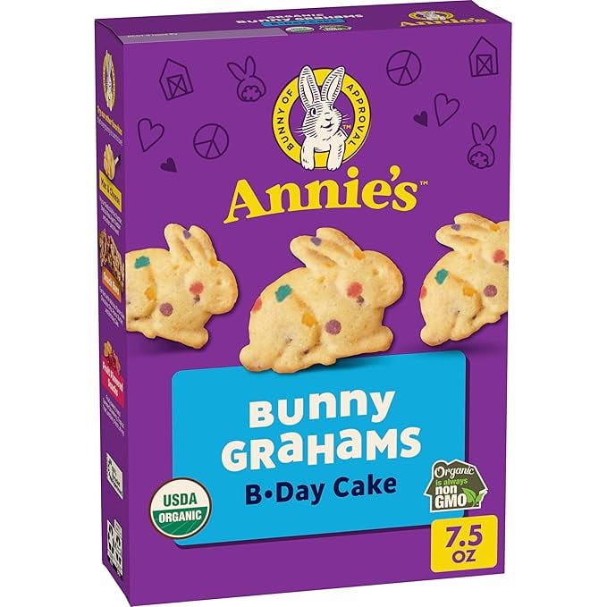 Annie's Organic Birthday Cake Bunny Graham Kids Snacks, 7.5 oz
