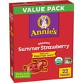 thumbnail image 1 of Annie's Organic Bunny Fruit Flavored Snacks, Summer Strawberry, 22 Pouches, 15.4 oz, 1 of 16