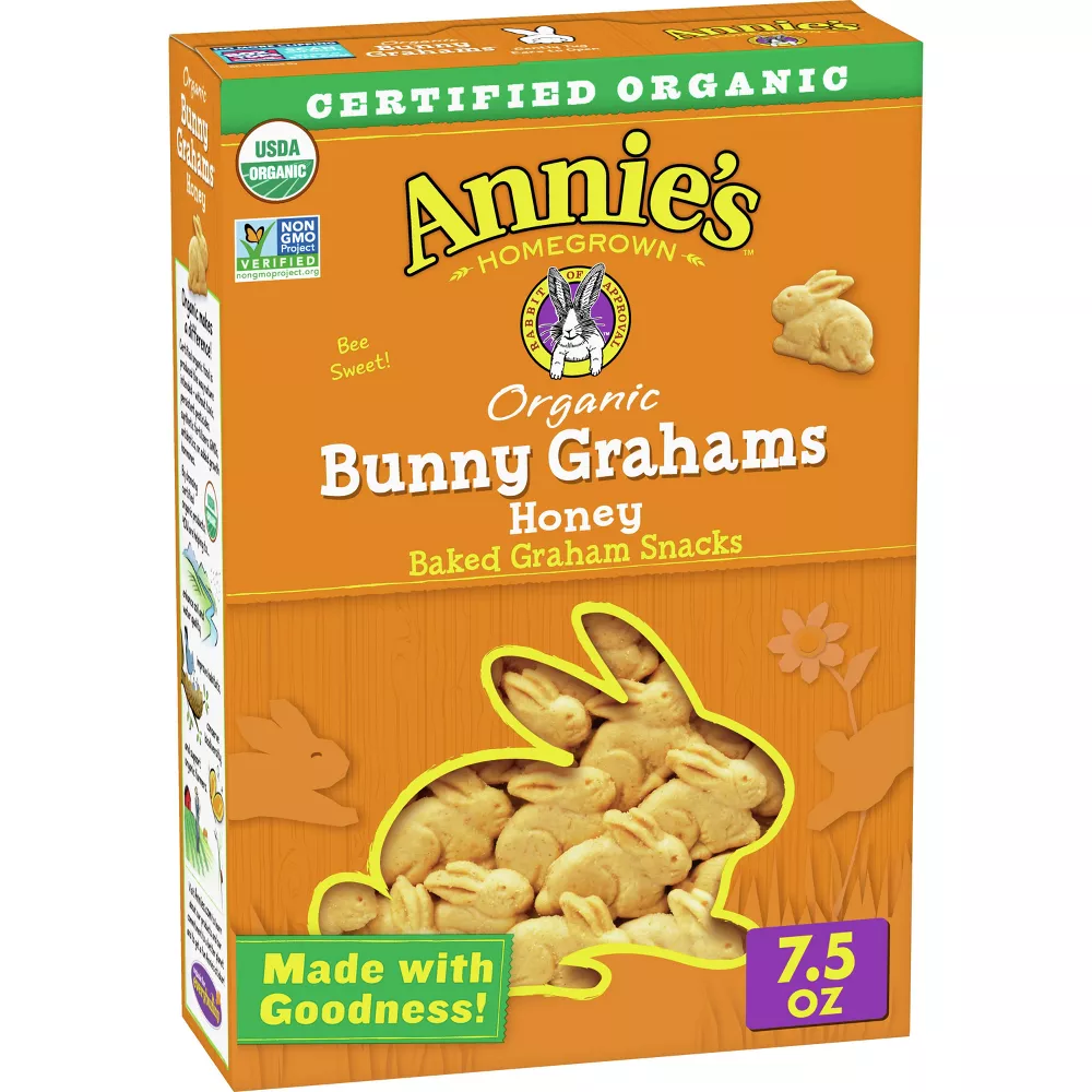 Annie's Organic Bunny Grahams Honey Baked Snacks - 7.5oz (2 pack)
