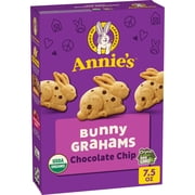 Annie's Organic Bunny Grahams Snacks, Chocolate Chip, 7.5 oz