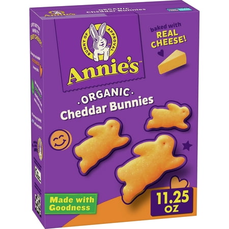 Annie's Organic Cheddar Bunnies Baked Snack Crackers, 11.25 oz