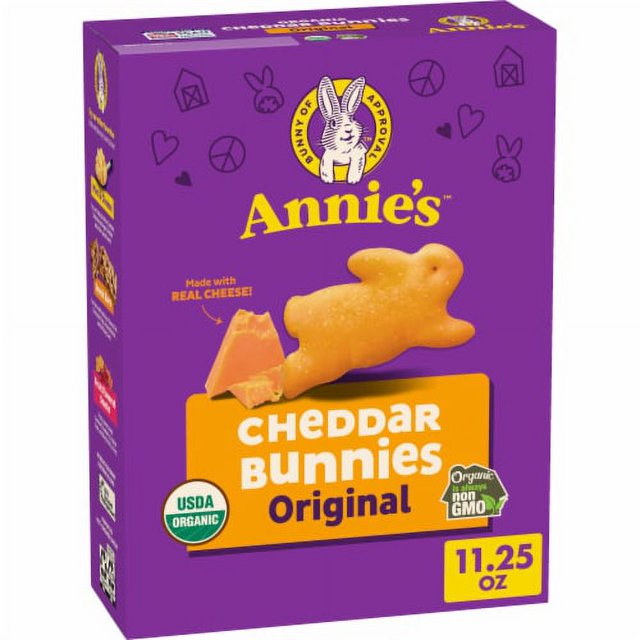 Annie's Organic Cheddar Bunnies Original Baked Snack Crackers