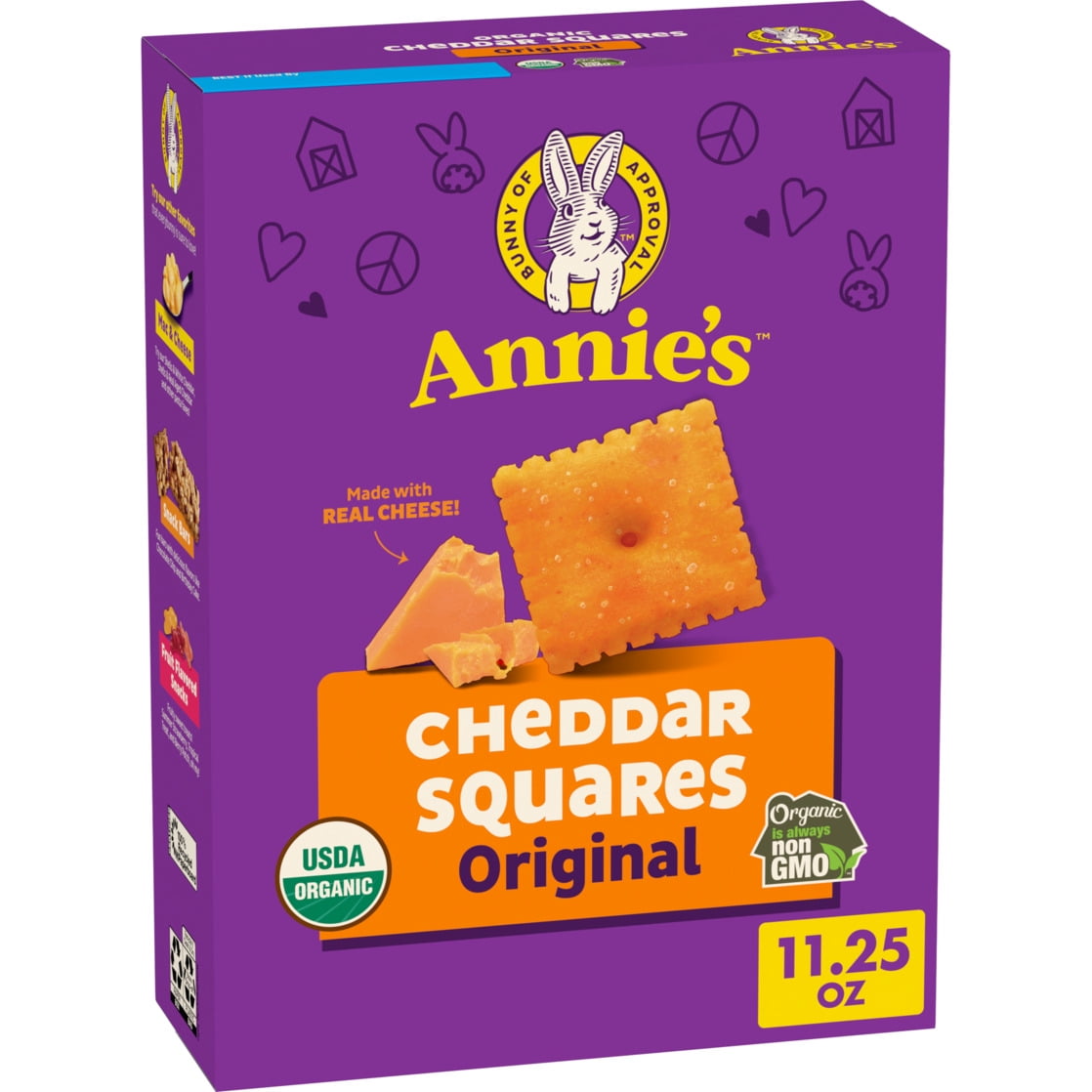 Annie's Kitchen チーズクロス 20 x 20インチ グレード90 100% 無漂白 純綿 モスリンクロス ストレイン用 極細 再利用可能 端 二層 チーズクロス ジャム用 コー : Annie\u0027s Organic Original Cheddar Squares Baked Snack