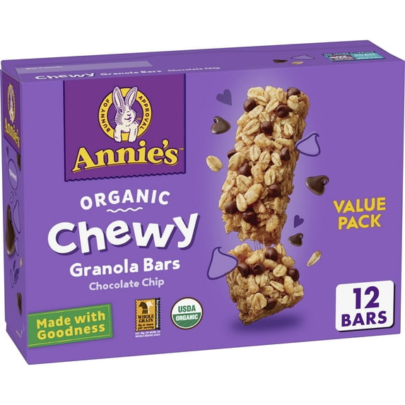 Annie'S Chocolate Chip Chewy Value Pack - 10.68oz/12ct