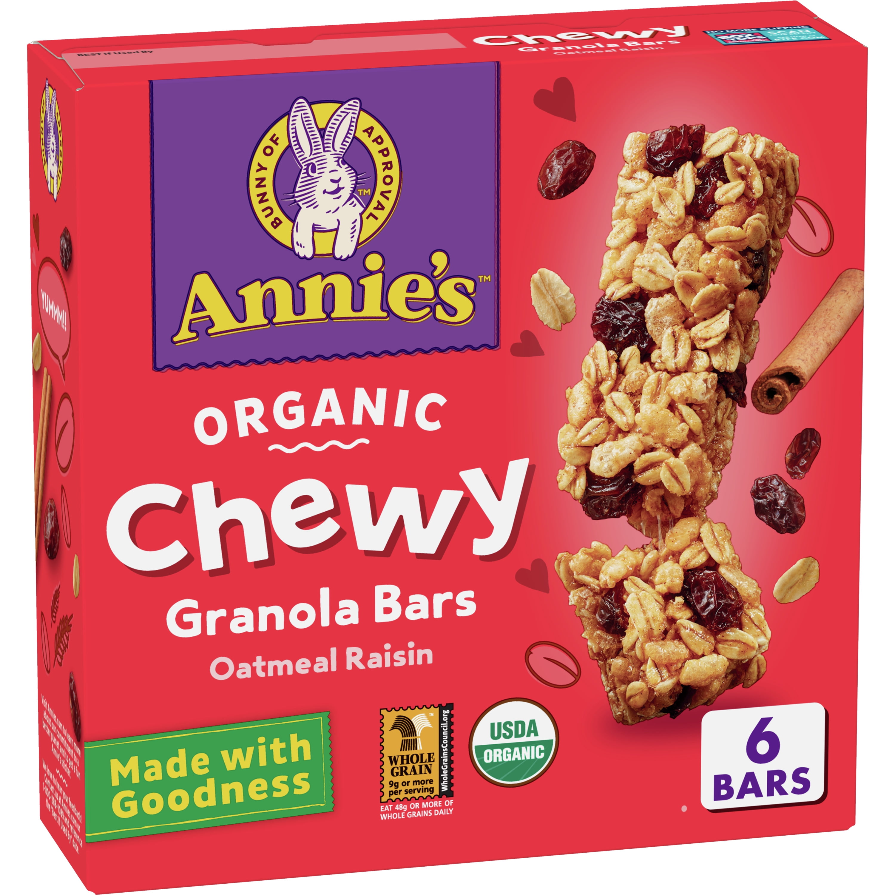 Annie's Organic Chewy Oatmeal Raisin Granola Bar