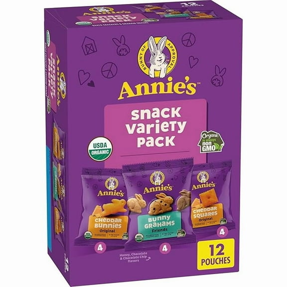 Annie's Organic Chocolate Chip Cookie Bites, 10 Pouches, 10.5 oz