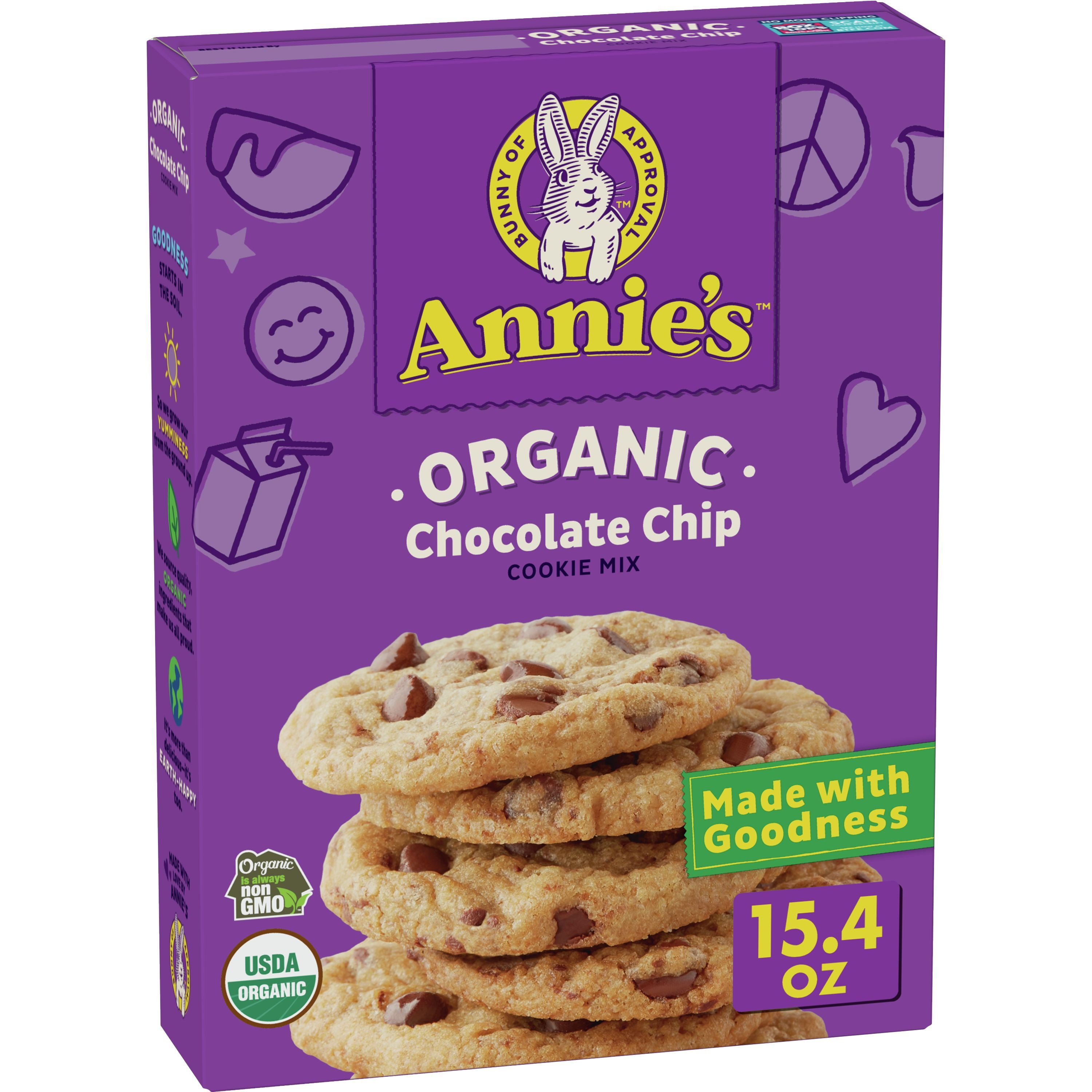 Annie's Organic Chocolate Chip Cookie Mix, Made With Real Chocolate