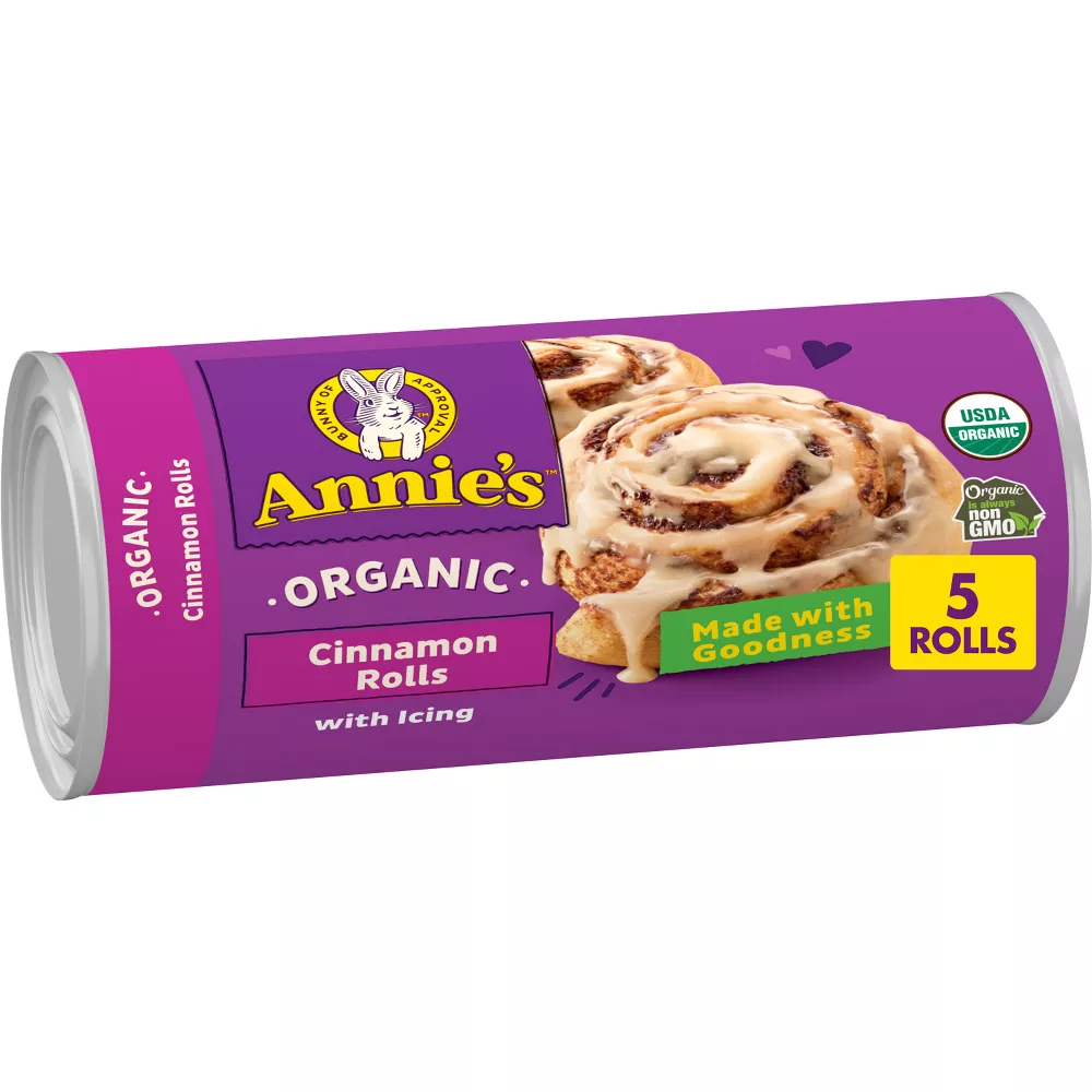 Annie's Organic Cinnamon Rolls with Icing - 17.5oz/5ct