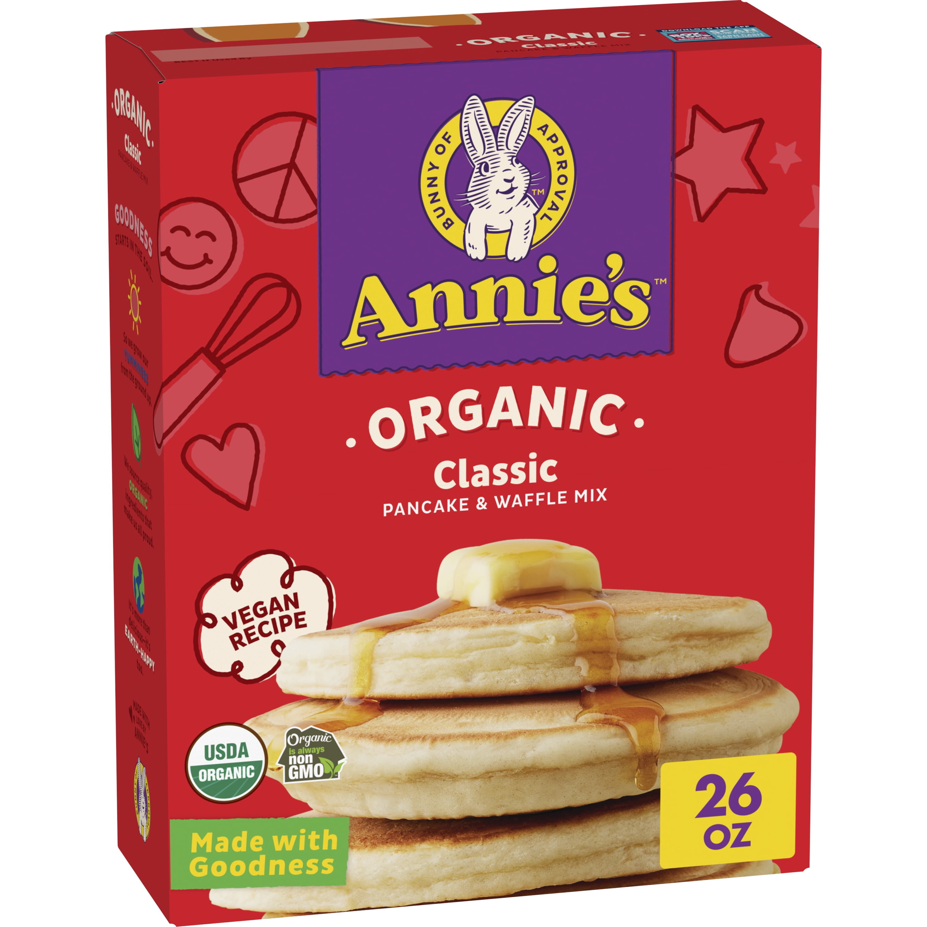 Annie's Organic Classic Pancake and Waffle Mix, 26 oz