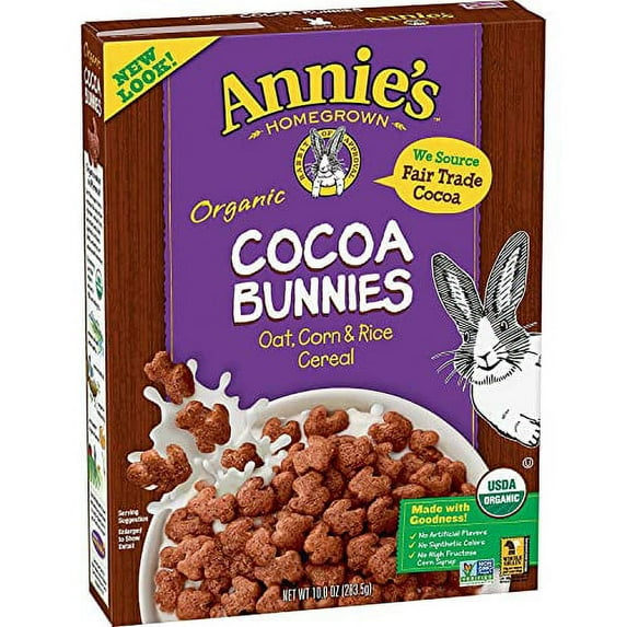 Annie's Homegrown Cereal Organic Cocoa Bunnies 10 oz