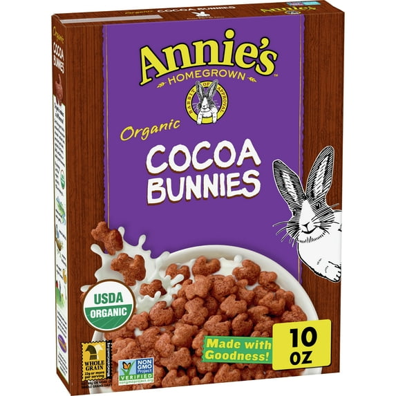 Annie's Organic Cocoa Bunnies Breakfast Cereal, 10 oz