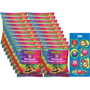 Annie's Organic Friends Bunny Grahams Crackers, 1.25 oz Bag (Pack of 20) with By The Cup Stickers