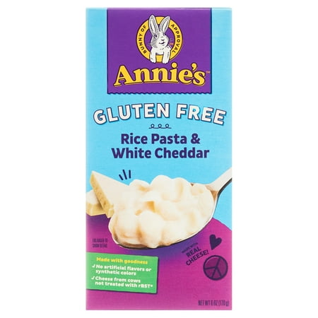 Annie's Organic Gluten Free Macaroni and Cheese Shells, White Cheddar, 6 oz
