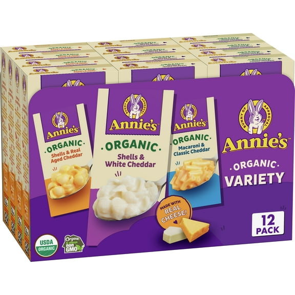 Annie's Organic Mac and Cheese Variety Pack, 12 Ct, 72 oz