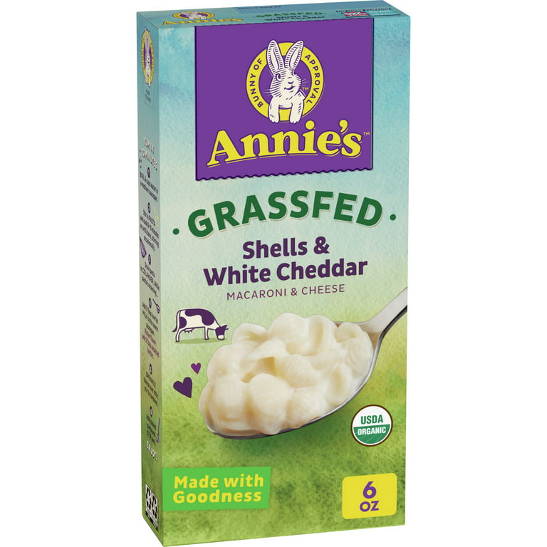 Annie's White Cheddar Shells Mac N Cheese Macaroni and Cheese Dinner, 6 oz  - Kroger