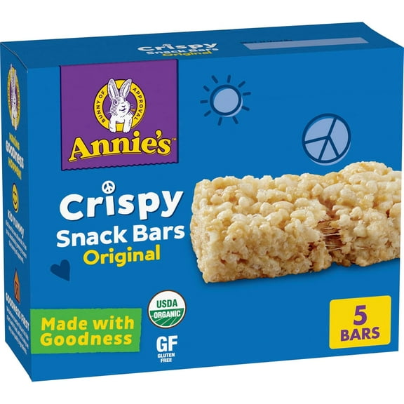 Annie's Organic Original Crispy Snack Bars, Gluten Free, 3.9 oz, 5 ct. ( pack of 2 )