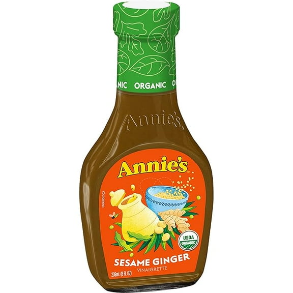 Annie's Organic Sesame Ginger Vinaigrette Salad Dressing, 8 fl oz